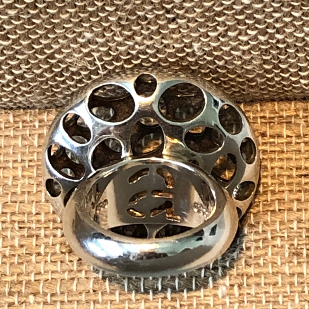 .950 Silver Statement Bubble Ring And Earrings Je… - image 7